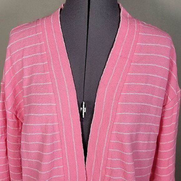 NWOT Isaac Mizrahi Live! Striped Knit Cardigan Sz XS - Picture 5 of 12